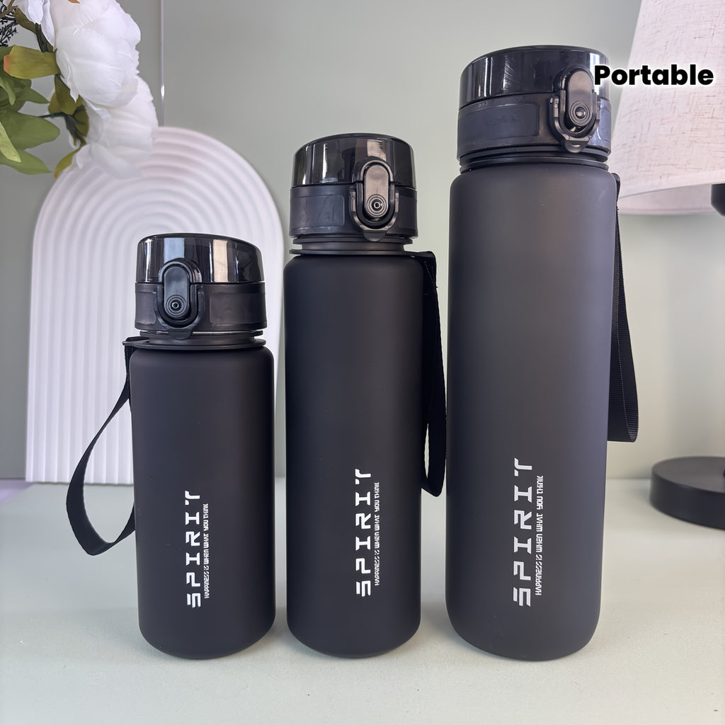 Large Capacity Outdoor Water Bottle – Matte, Leak-Proof, with Snap Lid