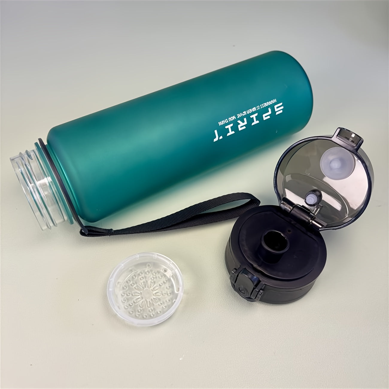 Large Capacity Outdoor Water Bottle – Matte, Leak-Proof, with Snap Lid