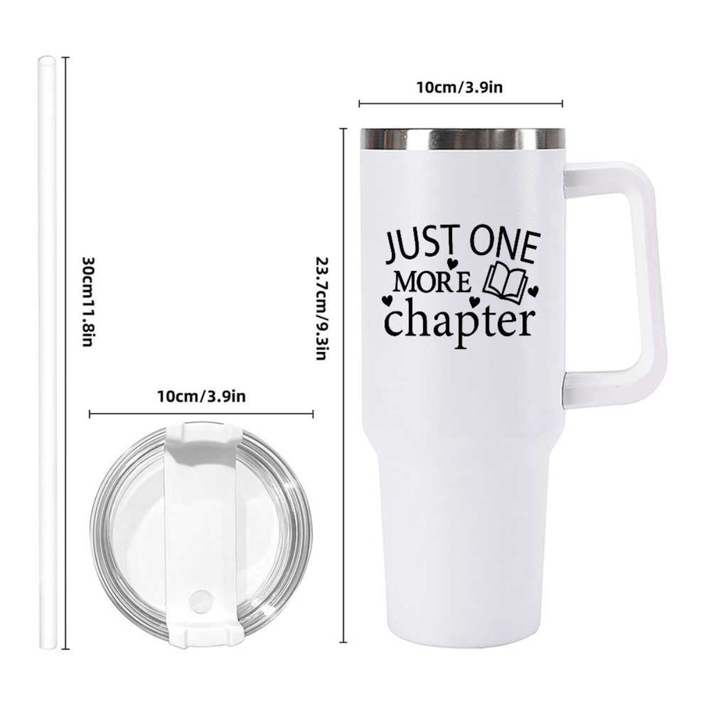 Just One More Chapter 40oz Insulated Stainless Steel Tumbler